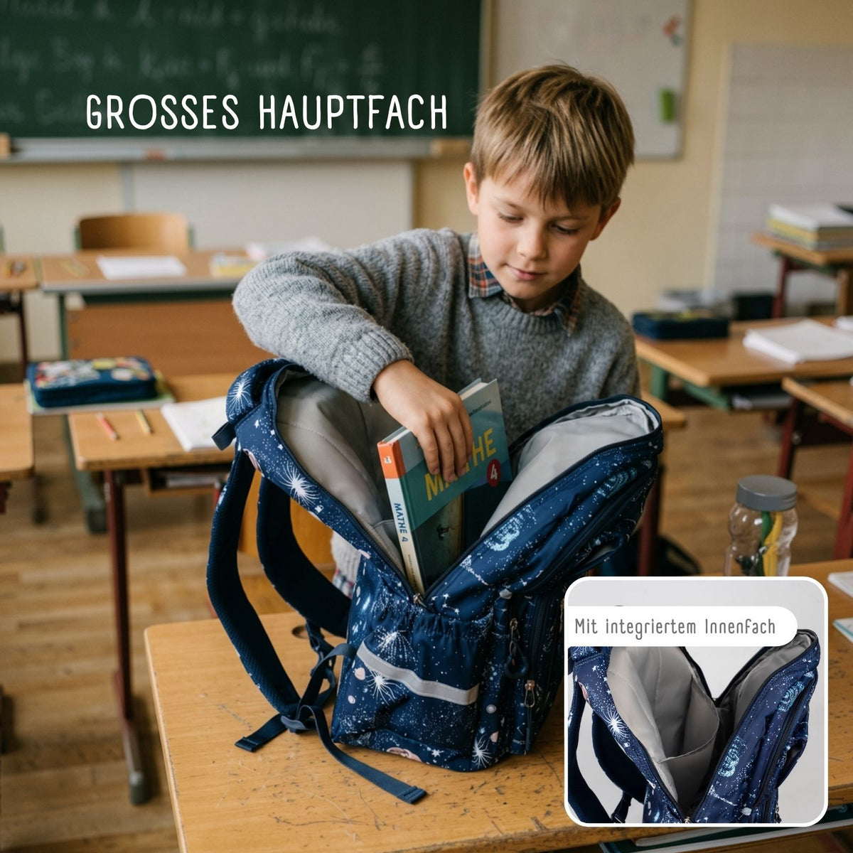 Schulrucksack Schulthek Schulranzen Primarschul-Rucksack Schuelzgi