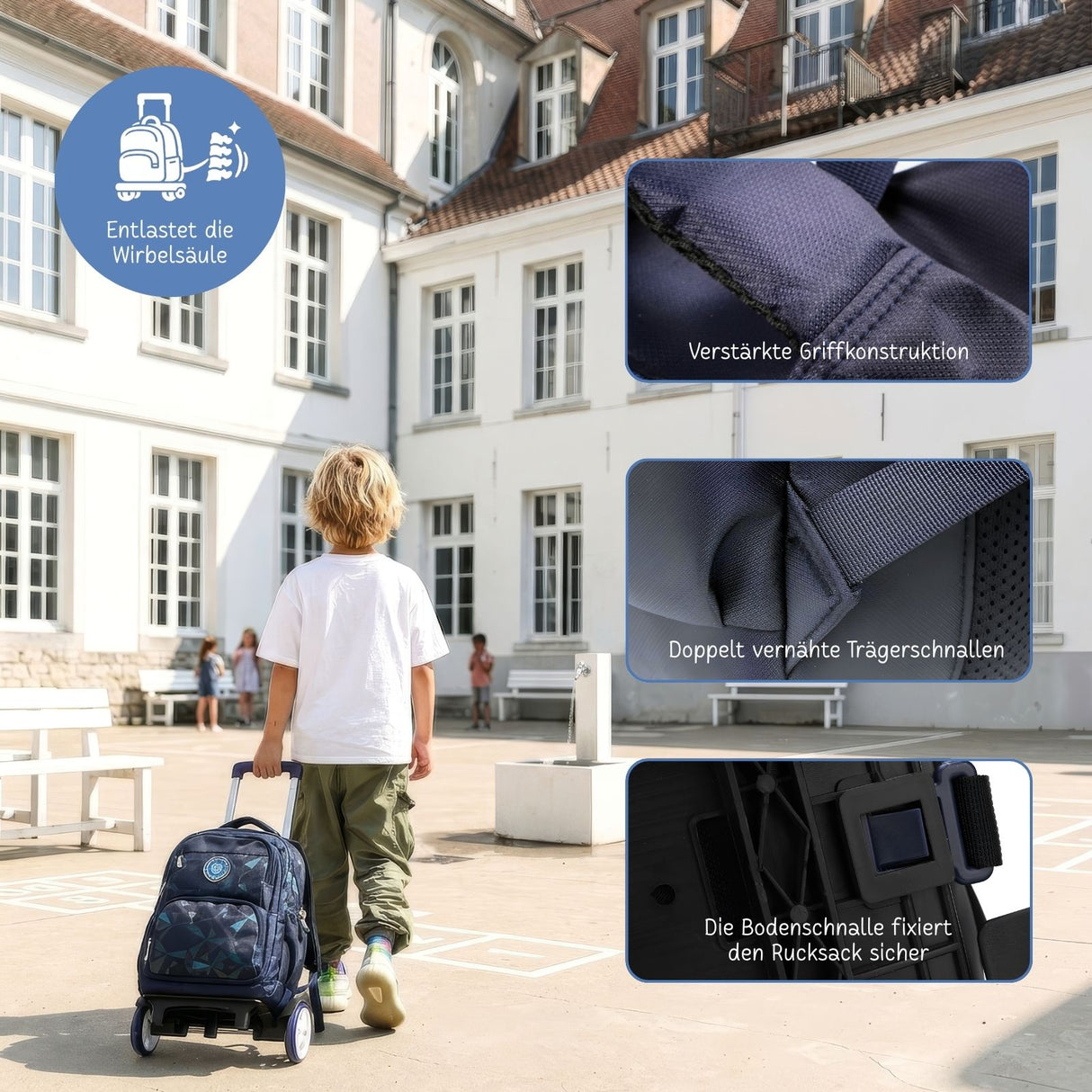 Rucksacktrolley Schulthek Schulrucksack Kofferrucksack Reiserucksack