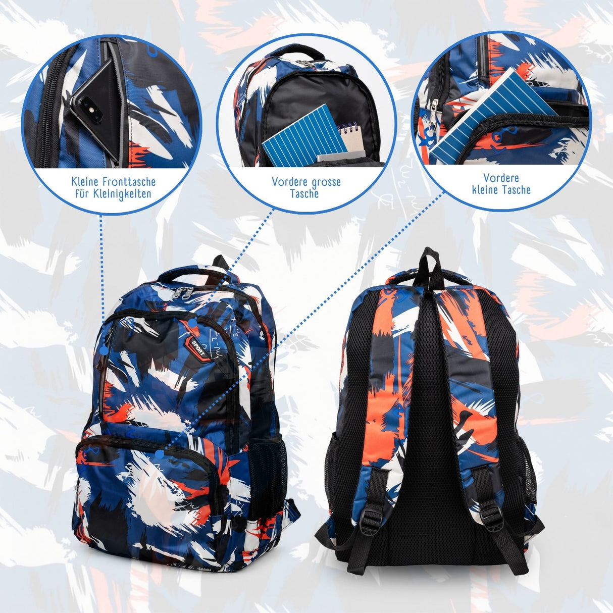 Schulrucksack Teenager-Rucksack Schulthek Schuelzgi Schulranzen