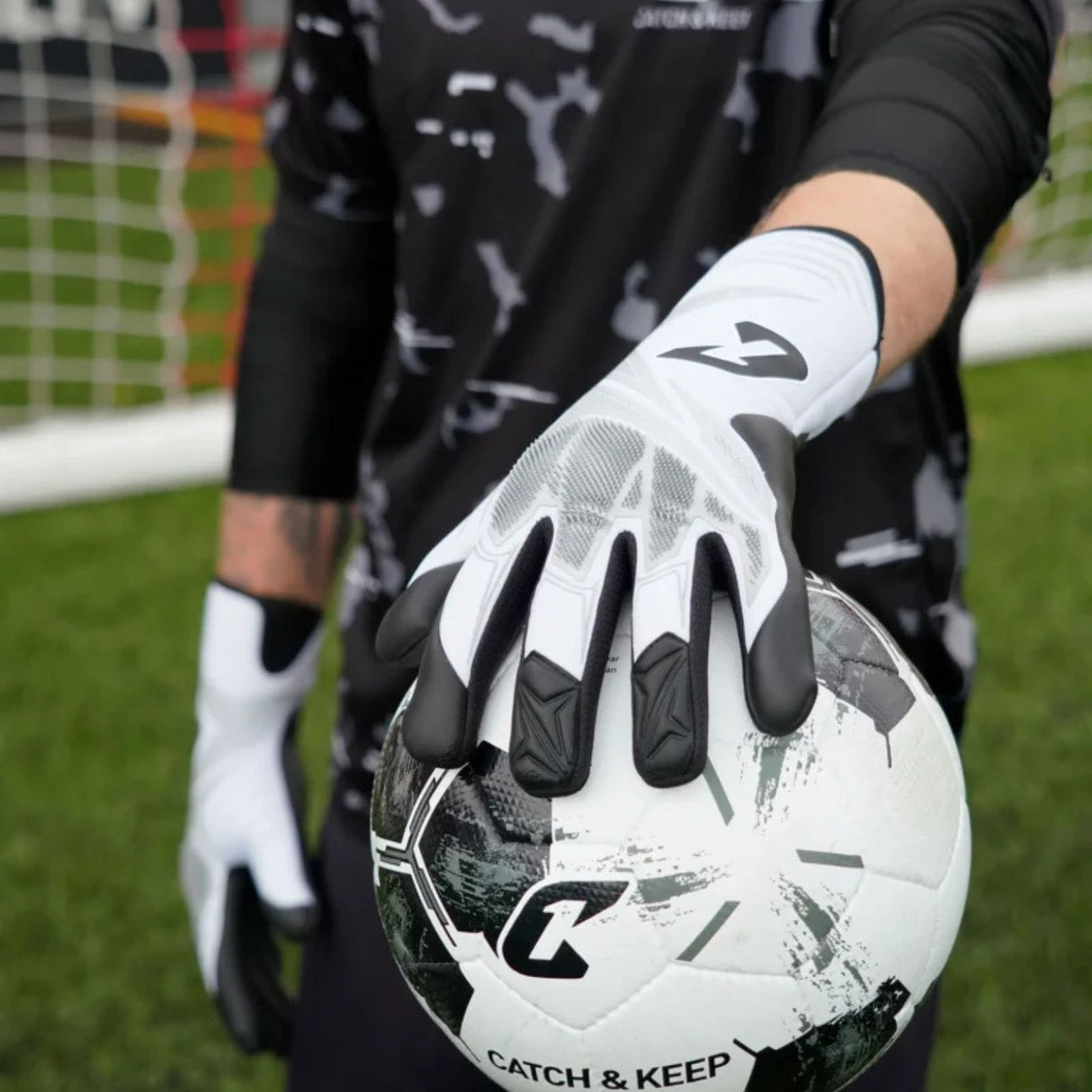 Fussballhandschuhe Future Vision silvR Gr. 10 Torwart Goalie Handschuhe