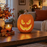 Halloween Kürbis mit LED Halloweendeko Partydekoration Leuchtkürbis
