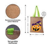 Halloween-Süssigkeitentasche Leinenbeutel Trick-or-Treat-Tasche Beutel