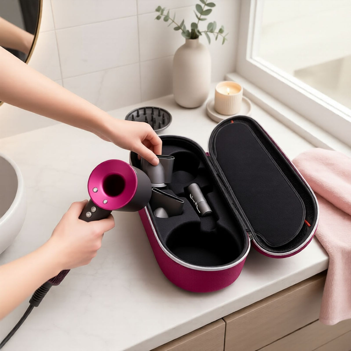 Alternative Aufbewahrungstasche für Dyson Supersonic Föhn-Schutztasche
