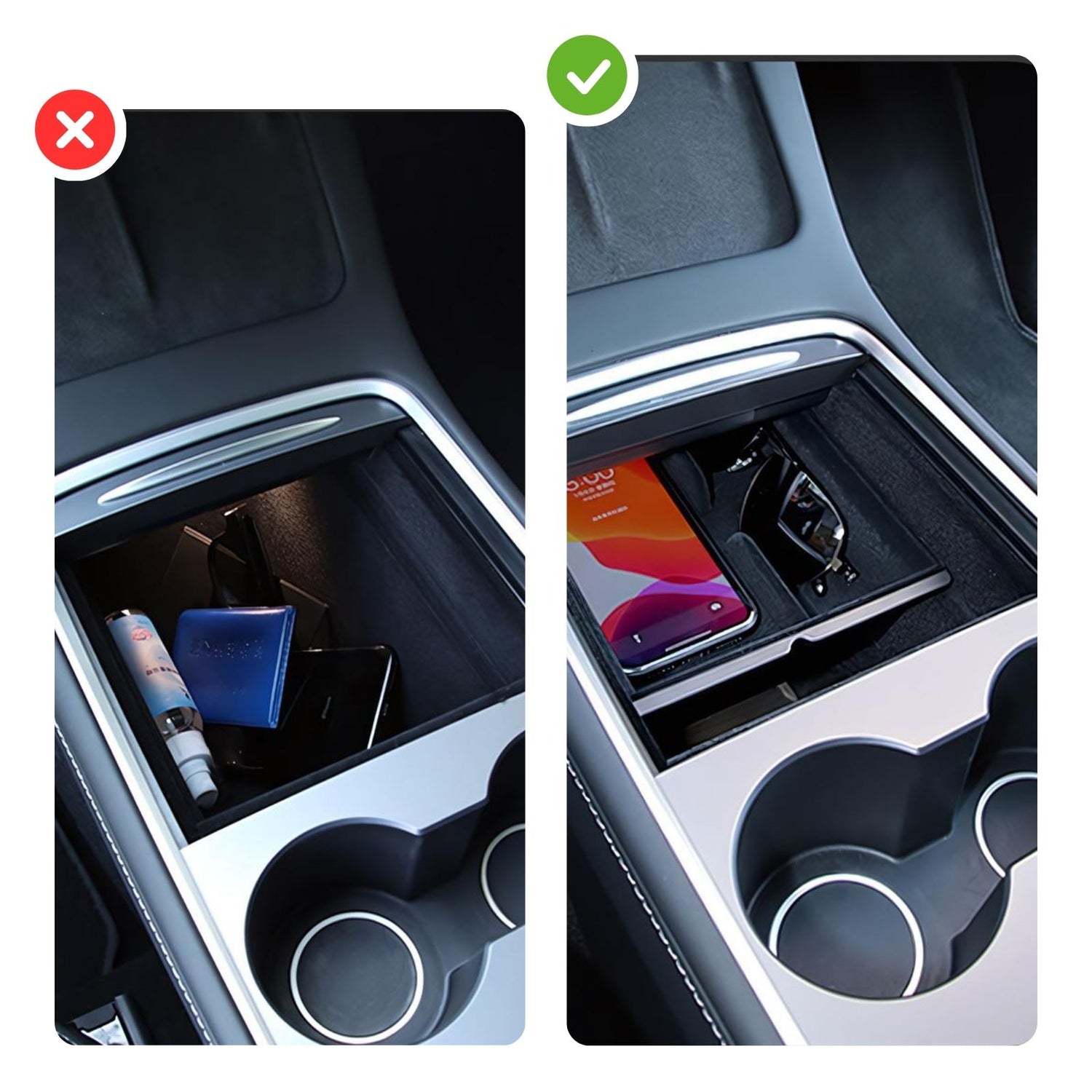aufbewahrung auto mittelkonsole Alternative Aufbewahrungsbox Armlehne Organizer Mittelkonsole für Tesl – Hermex.ch