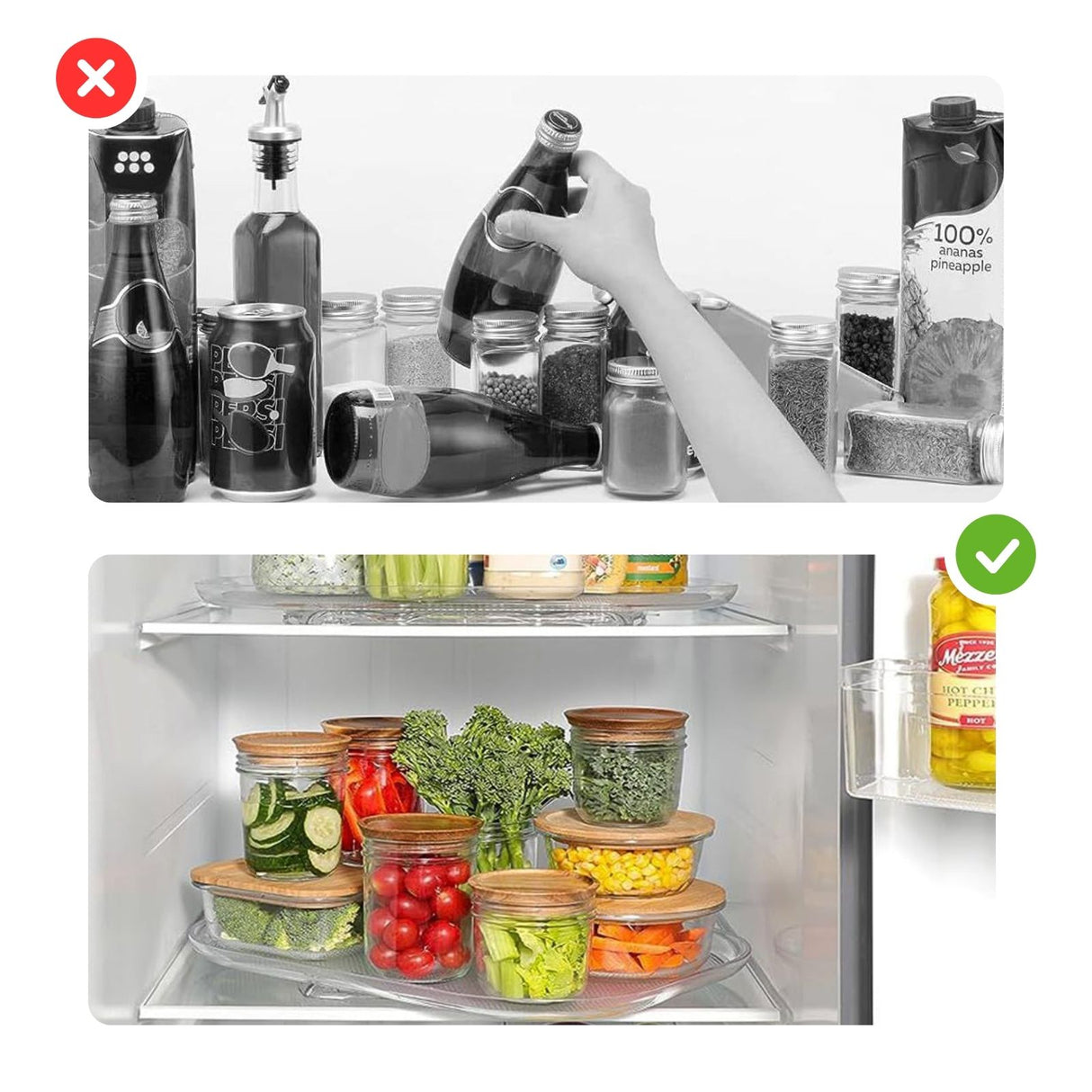 Kühlschrank-Drehteller Drehplatte Aufbewahrungs-Tablett Organizer