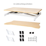 Bürotisch pneumatischer Aufsatz Notebook Schreibtisch Hubtisch Office Desk Arbeitstisch