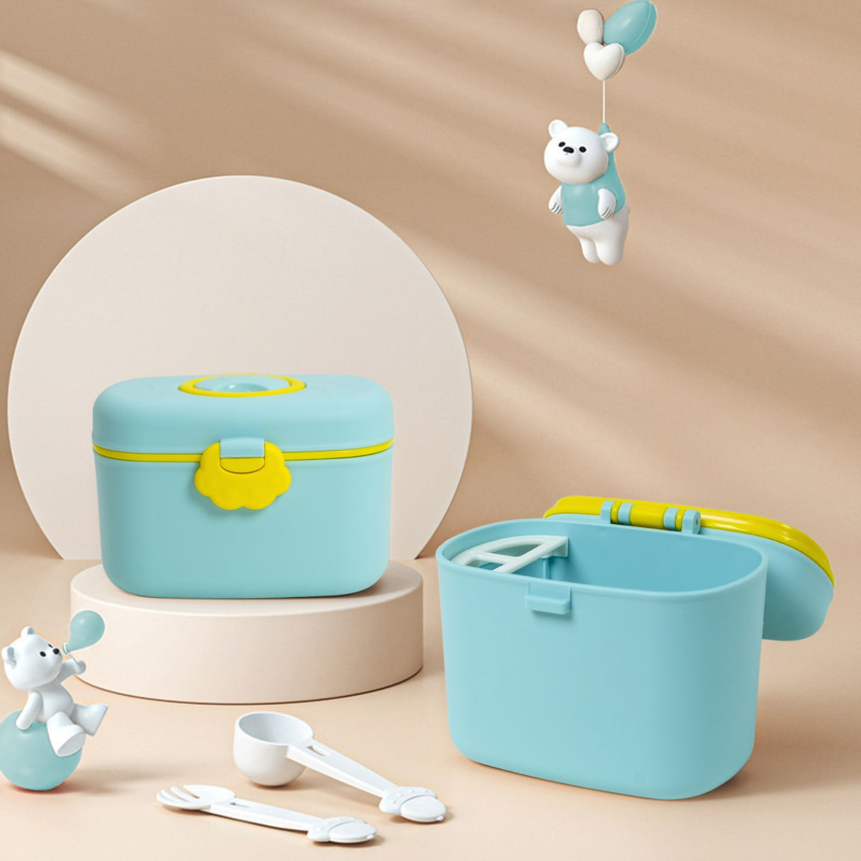 Baby-Milchpulverbox Aufbewahrungsbox Behälter Lebensmittelbox Milchpulverspender