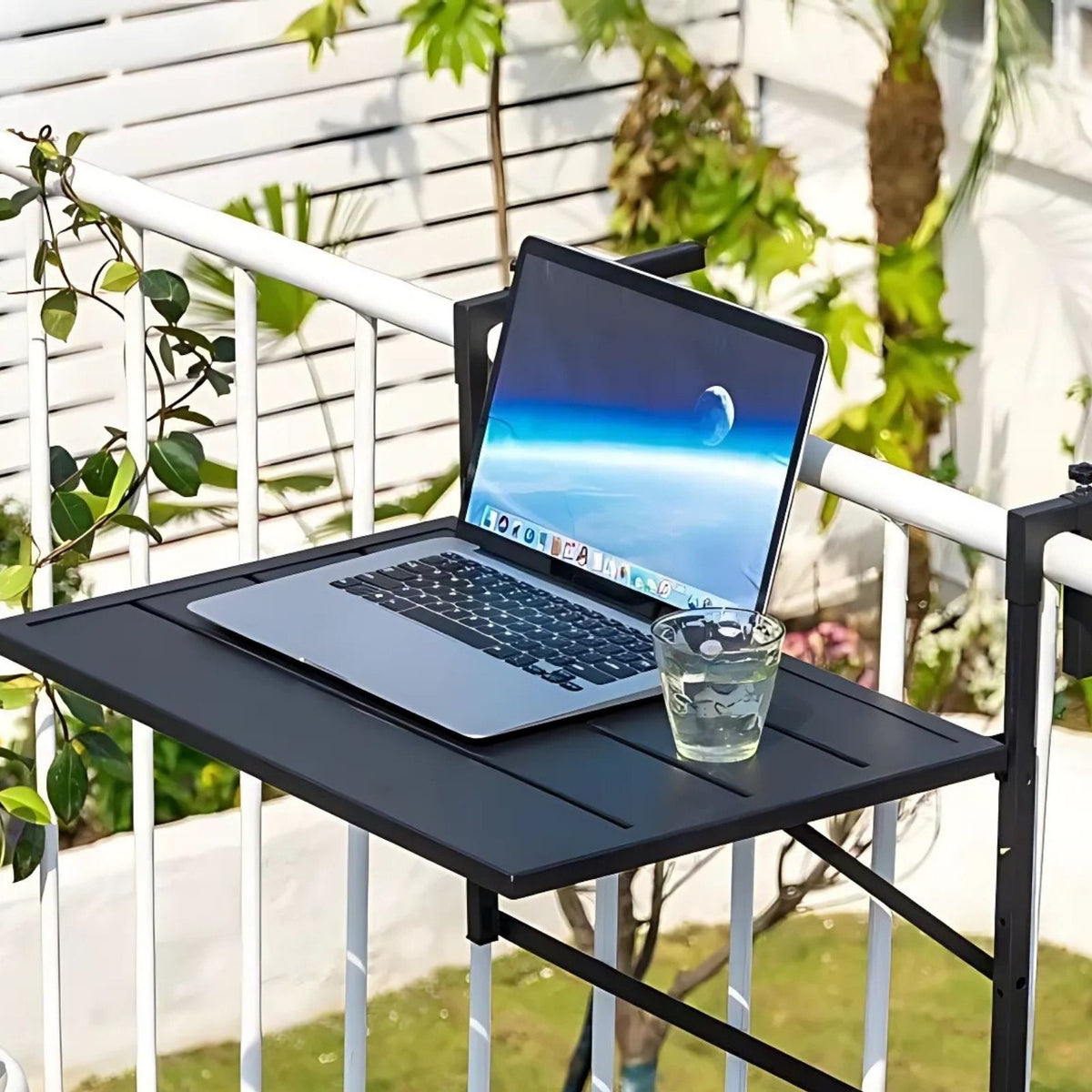 Klappbarer Hängetisch Balkontisch Hängeablage Outdoor-Tisch Ablage –