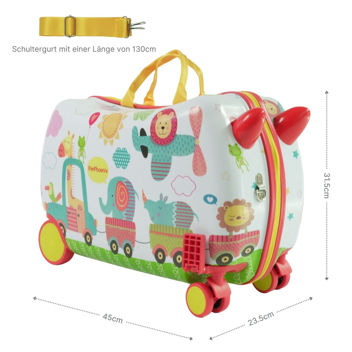 Kinderkoffer Koffer Kindertrolley Hartschalenkoffer Reisegepäck