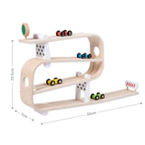 Holz-Rollbahn Kugelbahn Kinderspielzeug Murmelbahn Holzspielzeug
