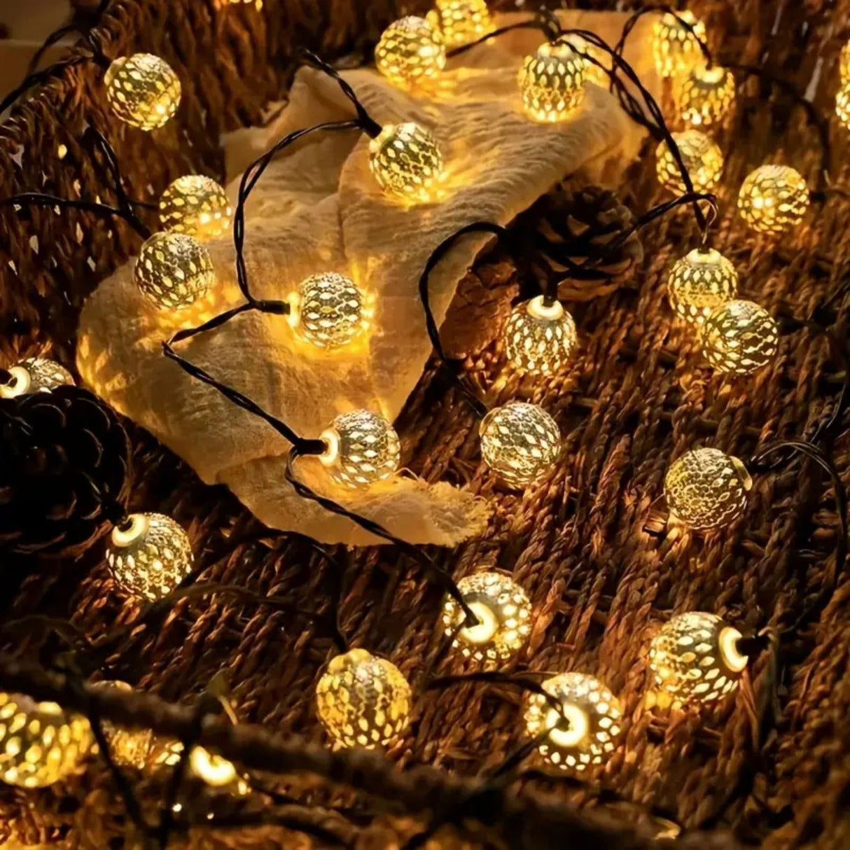 Marokkanische LED Lichterkette 3m Beleuchtung Orientalische Deko