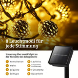 Marokkanische LED Solar Lichterkette 4.8m Orientalische Deko