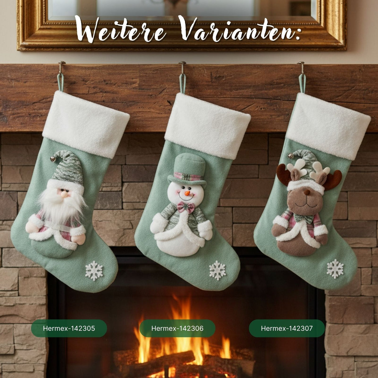 Nikolausstrumpf Weihnachtsstrumpf Weihnachtsdeko Weihnachtsstiefel