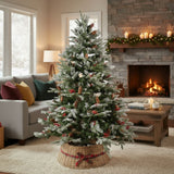 Weihnachtsbaumkorb Tannenbaum-Kragen Flechtkorb Christbaum-Rock