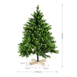 Weihnachtsbaum 120cm mit LED Kunsttanne Christbaum Tannenbaum Tanne