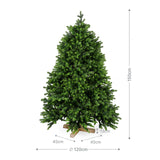 Weihnachtsbaum 150cm mit LED Kunsttanne Christbaum Tannenbaum Tanne