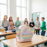 Kinderrucksack mit Flügeln Kindergartenrucksack Glitzer-Rucksack