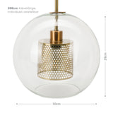 Glas-Deckenleuchte Hängeleuchte Deckenlampe Hängelampe Pendelleuchte