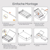 Aufbewahrungsbox mit Rollen Unterbettkommode Aufbewahrungstasche