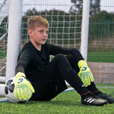 Fussballhandschuhe Fly Kids Yellow Soul Gr. 7 Torwart Goalie Handschuhe