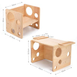Montessori Tisch- und Stuhl-Set aus Holz für Kinder Kindermöbel Hocker