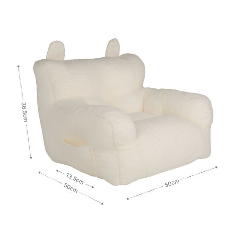 Kindersessel mit Ohren Mini-Sessel Kuschelsessel für Kinder Sitzsack