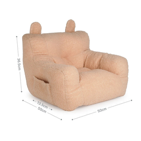 Kindersessel mit Ohren Sitzsack Mini-Sessel Kuschelsessel für Kinder