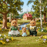 3-tlg. Rentier-Puppenfamilie Puppen Spielzeugfiguren Kinderspielzeug