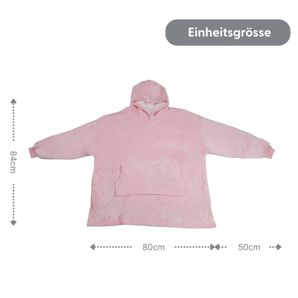 Oversize Hoodie Kuschelhoodie Hoodie-Decke Kuscheldecke mit Ärmeln