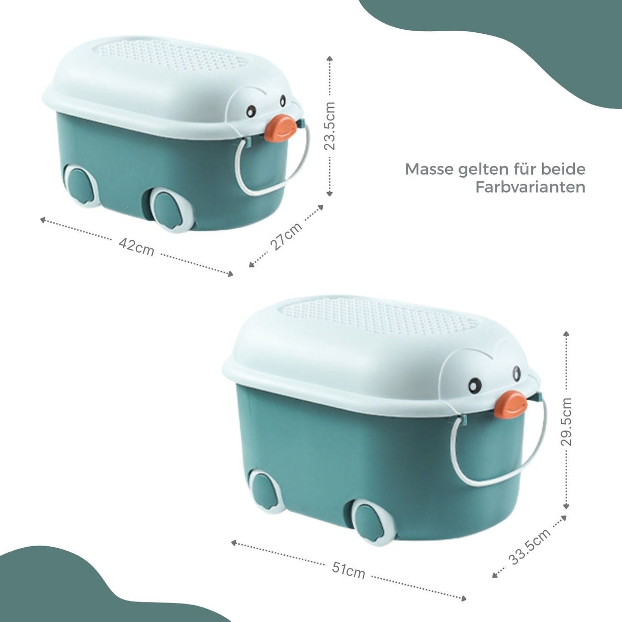 4er-Set Spielzeugkiste Spielzeug-Aufbewahrungsbox Organizer Truhe