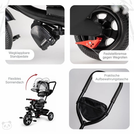 Kinder-Dreirad Anpassbares Dreirad 4in1 Dreirad Kleinkind-Dreirad