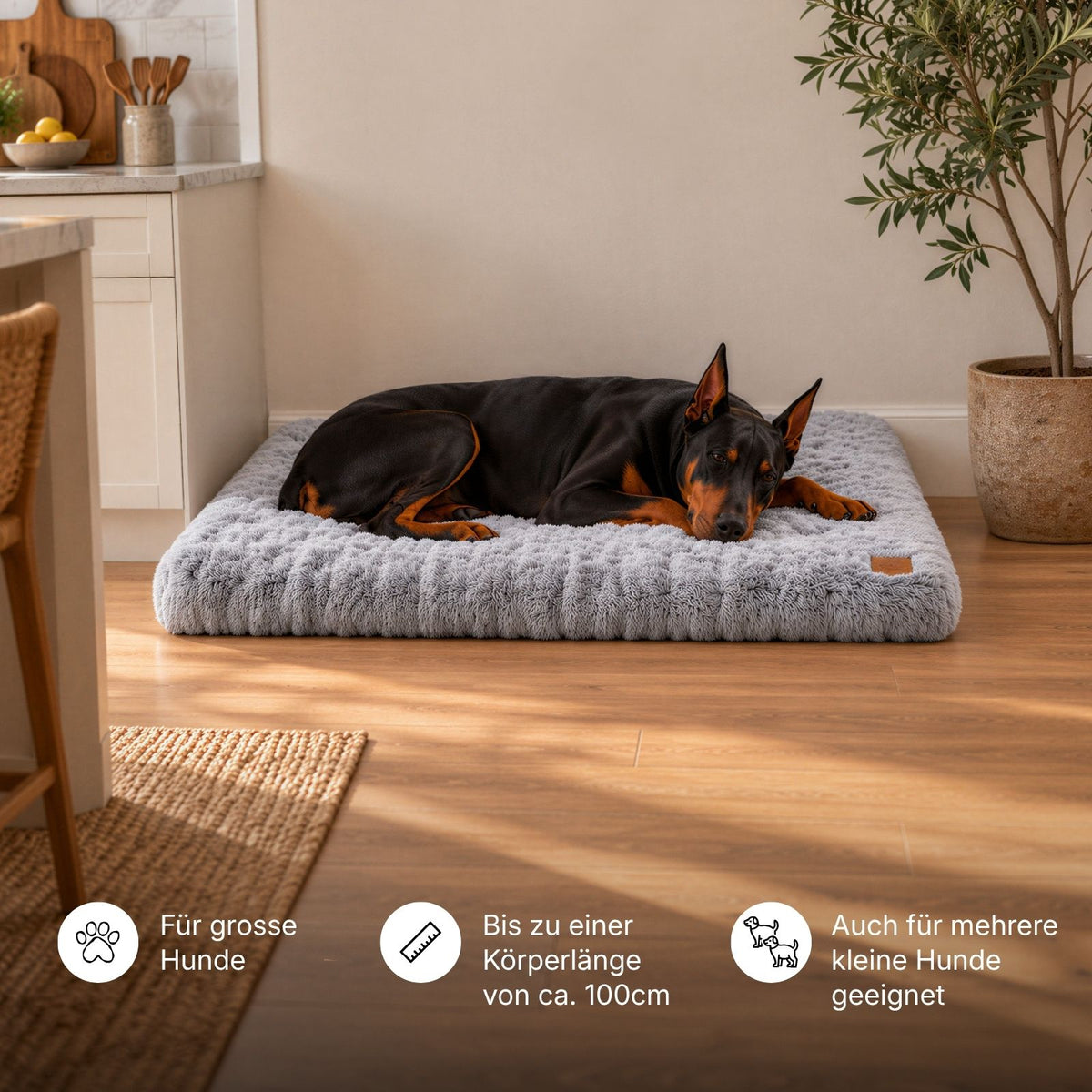 Hundebett Grösse 3XL Kuschelbett Hundekissen Schlafplatz Haustierbett