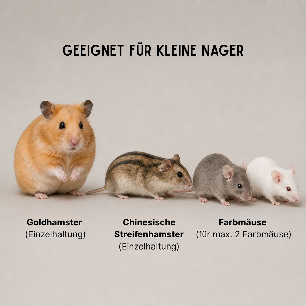 Hamster-Gehege Gr. M Nagarium Kleintierkäfig für Hamster Mäuse Nager