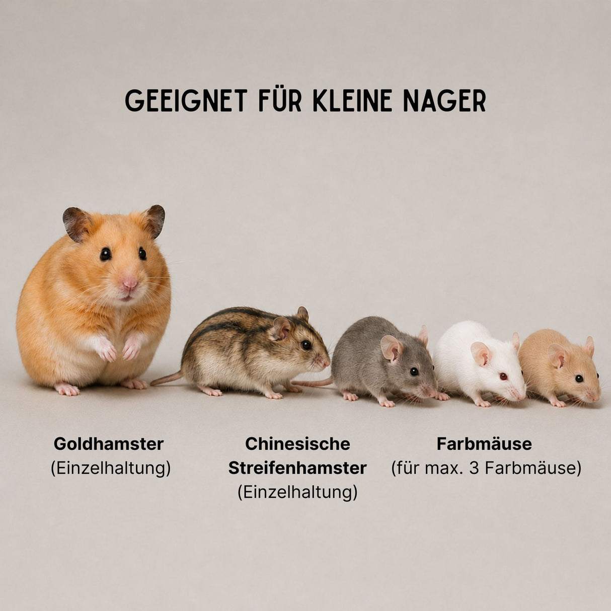 Hamster-Gehege Gr. L Kleintierkäfig für Hamster Mäuse Nager Nagarium
