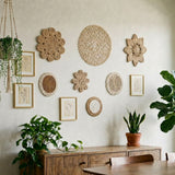 7-tlg. Set Boho-Wandteller Wanddeko Wandschmuck Dekoelement Boho-Stil