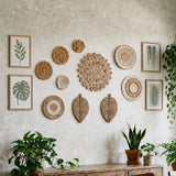 10-tlg. Set Boho-Wandteller Dekoelement Wanddeko Wandschmuck Boho-Stil