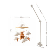 Mobile mit Halterung Hase Braun Babymobile mit Mobilearm