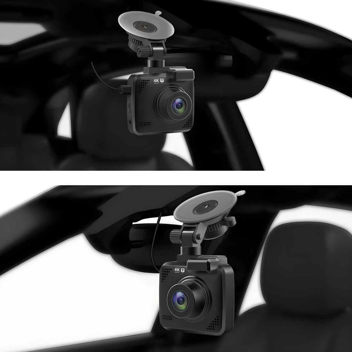 4K Dual-Dashcam mit Hardwire-Kit Onboard-Kamera mit Stromanschluss-Set