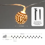 Marokkanische LED Solar-Gartenbeleuchtung 4.8m Outdoor-Dekoleuchte