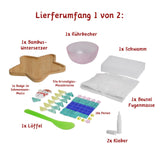 2er-Set DIY-Mosaik-Untersetzer Schneemann Rentier Bastelset