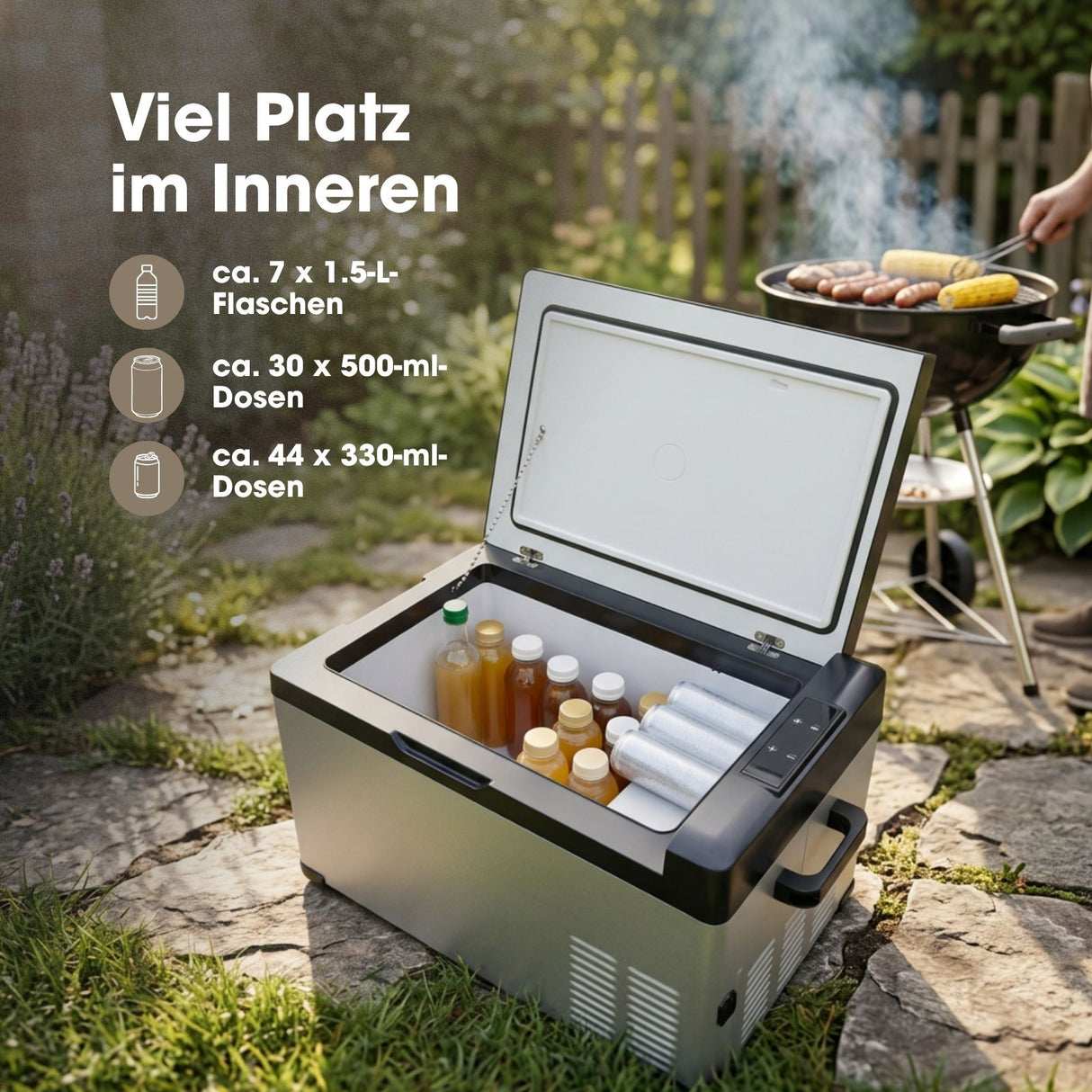 Kompressor-Kühlbox 30L Gefrierbox Camping-Kühlschrank Auto-Kühlbox