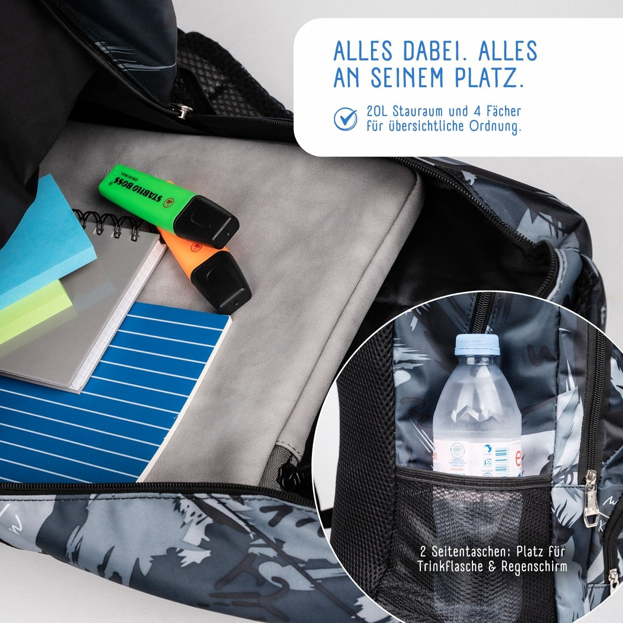 Schulrucksack Teenager-Rucksack Schulranzen Schulthek Schuelzgi