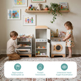 3-tlg. Kinder Haushalts-Spielset Backofen Kühlschrank Waschmaschine