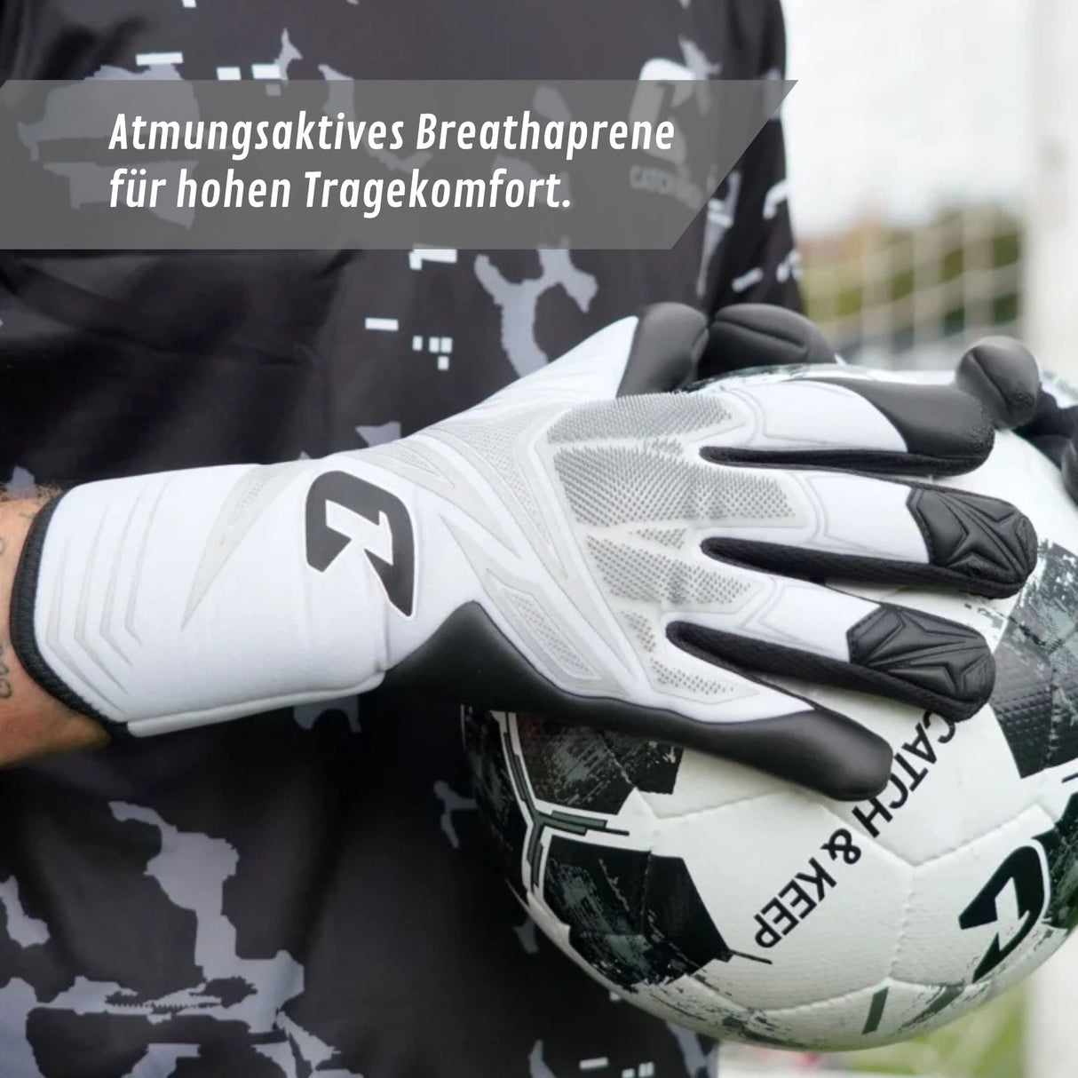 Fussballhandschuhe Future Vision silvR Gr. 10 Torwart Goalie Handschuhe