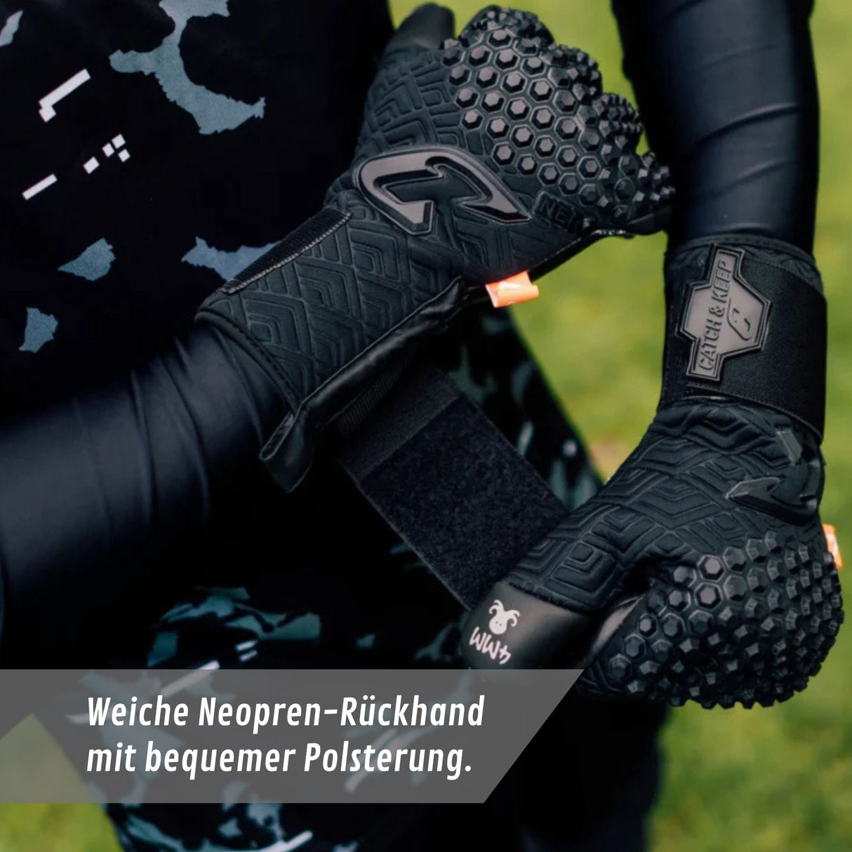 Fussballhandschuhe Nero Deep Dark Gr. 11 Torwart Goalie Handschuhe