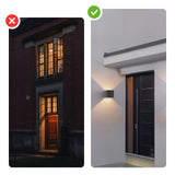 LED-Wandleuchte Wandlampe Up-Down-Wandleuchte Fassadenleuchte Wandstrahler