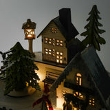 Holz-Adventskalender 24 Schubladen mit LED Weihnachtskalender