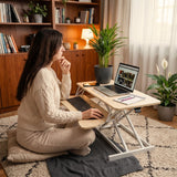 Bürotisch pneumatischer Aufsatz Notebook Schreibtisch Hubtisch Office Desk Arbeitstisch