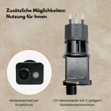 LED-Hanfseil-Lichterkette Gartenbeleuchtung Solar-Leuchtkette Lampe