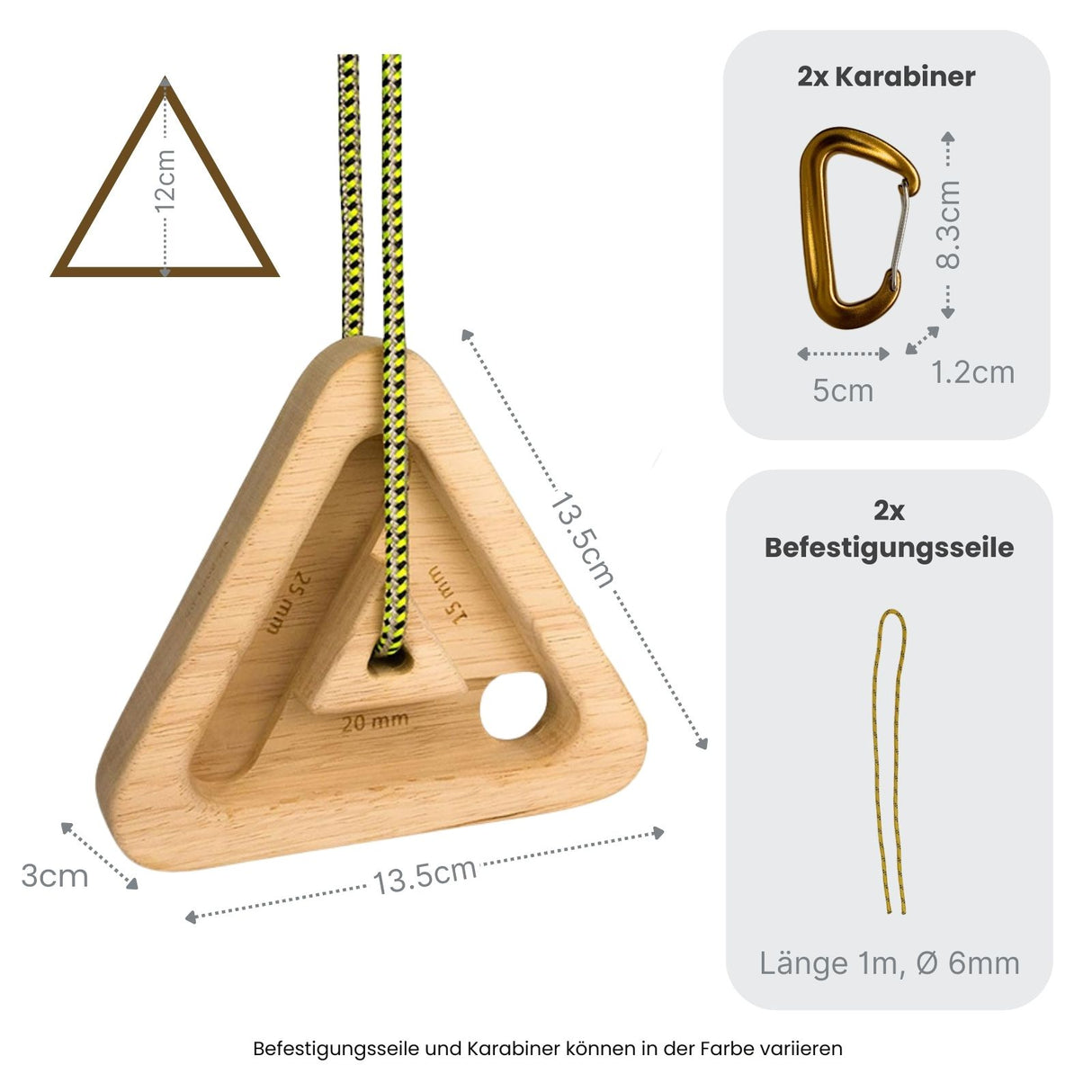 2er-Set Hangboard Dreieck Kletterzubehör Fingerboard Kletterbrett